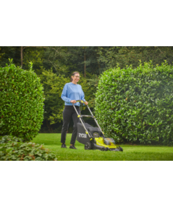 Tagliaerba a batteria ryobi "ry18lmx40c-240" taglio 40 cm 18v, due batterie 4.0ah incluse